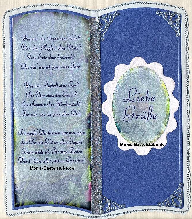 Buchkarte - Liebe Grüße