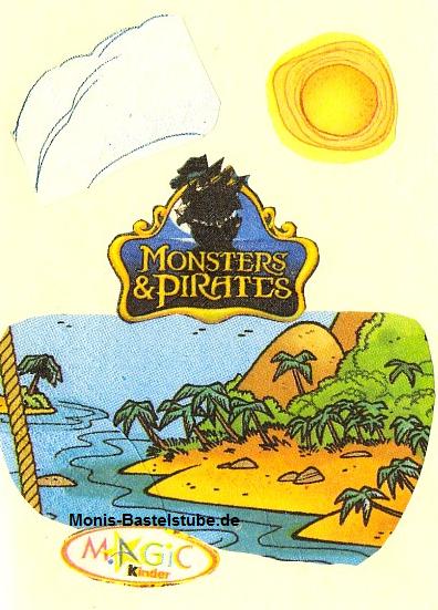Grußkarte - Monsters-Pirates