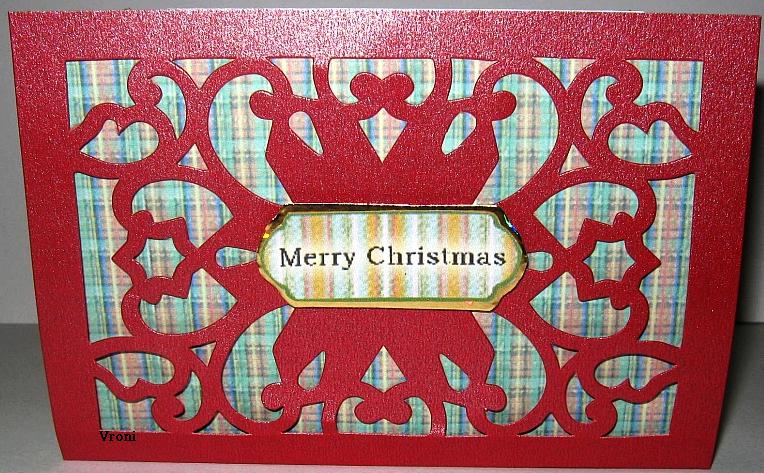 Pop Up Karte Frohe Festtage. Vorderansicht. Dennis Lewans und Christmas Creations..jpg