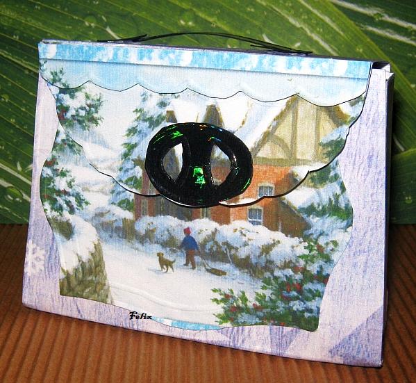 Handtasche mit Schnalle. Winterliches Motiv.jpg
