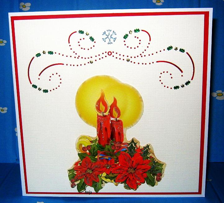 Karte zum zweiten Advent. Hobbydots Sticker..jpg