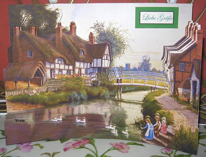 Squeezee Karte. Kinder füttern Enten. Cottage Delights Cd.jpg