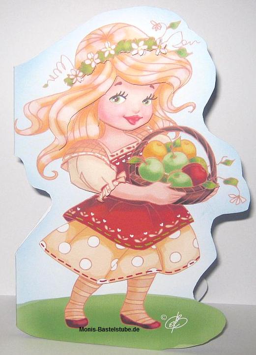 Shapedcard - Mädchen mit Apfelkorb. Mit Simpler Times.jpg