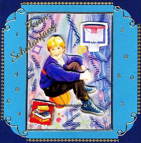Grußkarte - zum Schulanfang (Junge)
