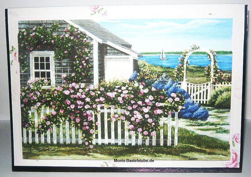 Grußkarte - verträumtes Cottage am Meer - mit Tom Mielko - Sommer Buch.jpg