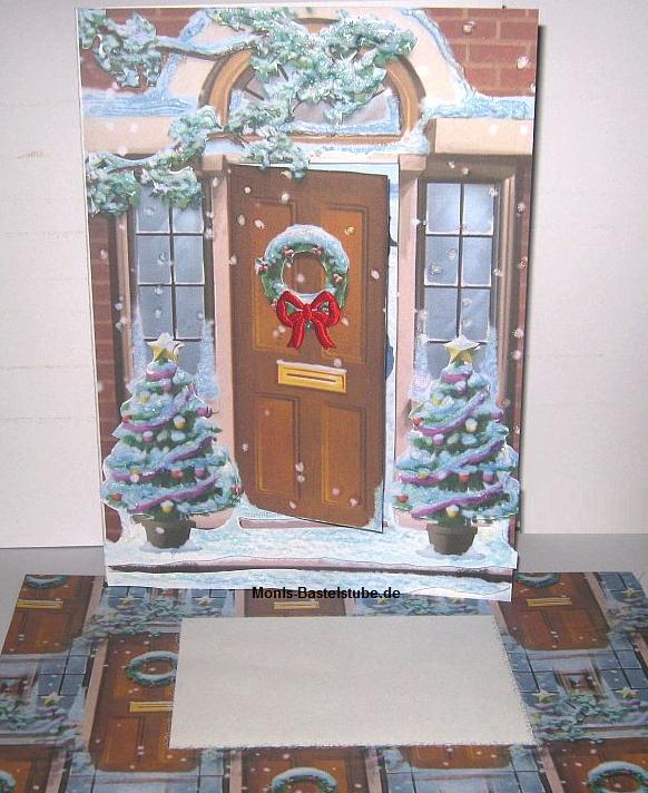 Grußkarte-weihnachtlich-geschmücktes-Haus-Christmas Memories.jpg