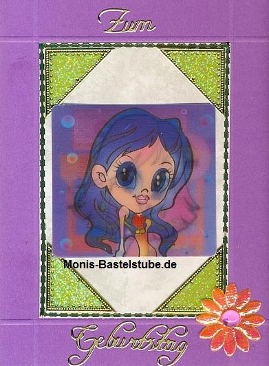 Grußkarte - zum Geburtstag mit Wackelbild.
