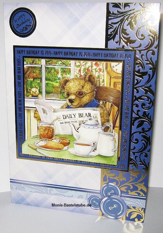 Grußkarte - Good Morning Mr. Bear. Hunkydory.jpg