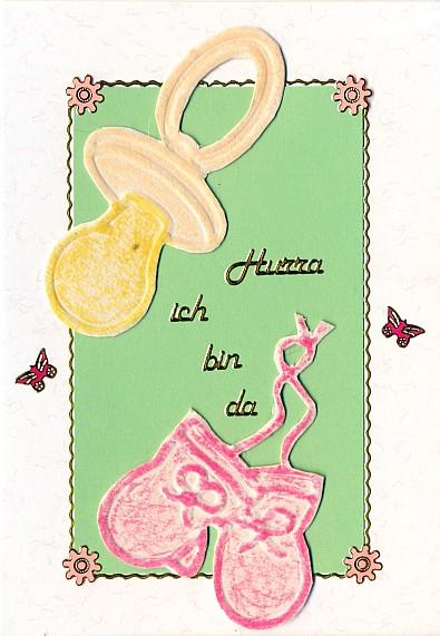 Grußkarte Hurra ich bin da