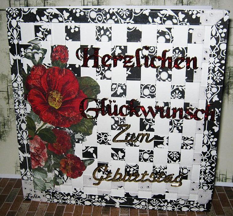 Karte in Flechttechnik. Scrapberry Papier..jpg