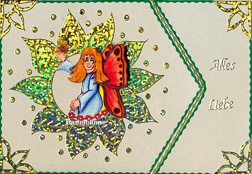 Schiebekarte Schmetterlingselfe