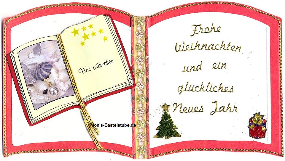 Buchkarte - Frohe Weihnachten