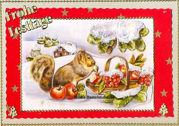 Grußkarte - Weihnachten - Frohe Festtage