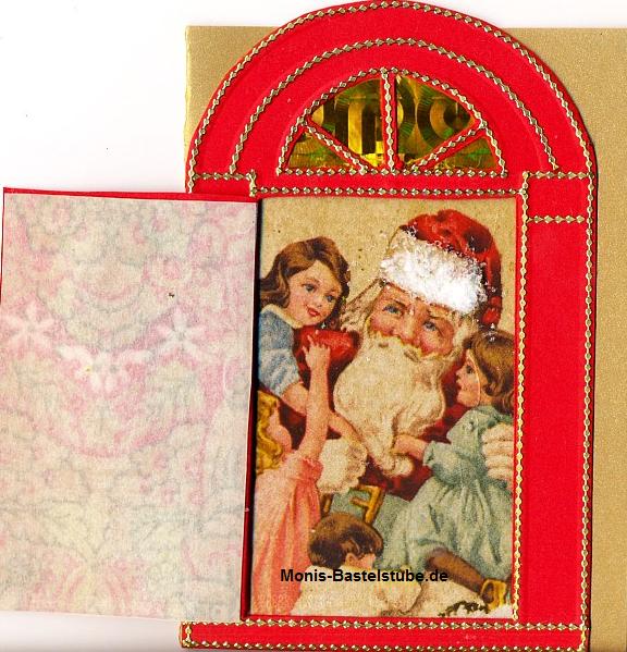 Grußkarte - weihnachtliche Tür - Greetings Board-Flower Soft - offen