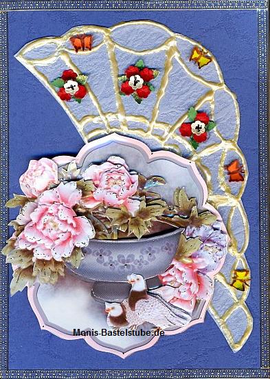 Grußkarte - für verschiedene Anlässe mit Blumenzange