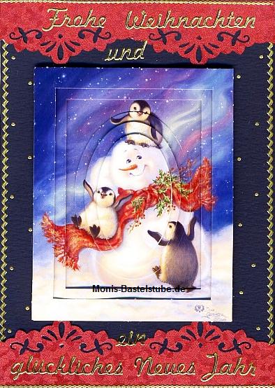 Grußkarte - Frohe Weihnachten und ein glückliches Neues Jahr
