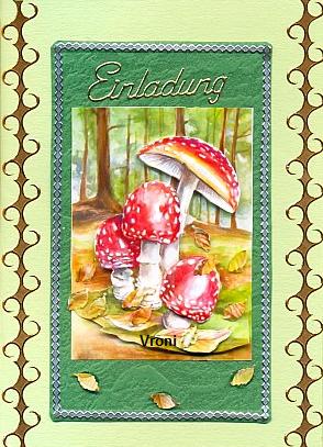 Grußkarte Einladung zum herbstlichen Spaziergang 2