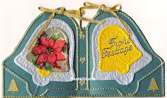 Minikarte Glocke / Frohe Festtage