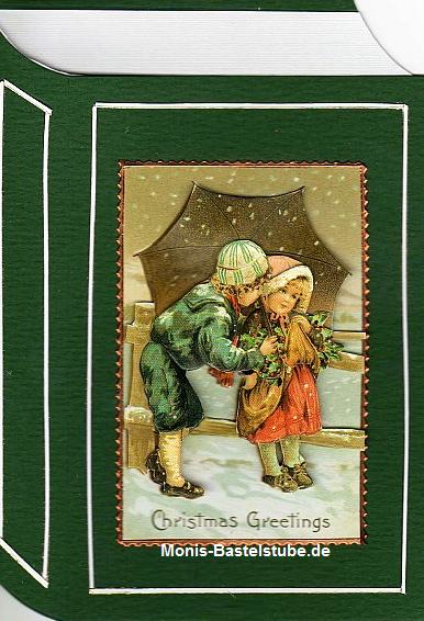 Grußkarte Buch - nostalgische Weihnachten