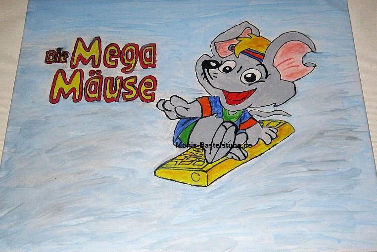Gemaltes Wandbild - die Mega Mäuse